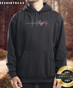 Alt Text: Stylish Top Houston Texans NFL Heartbeat Hoodie featuring team colors and logo, perfect for fans.