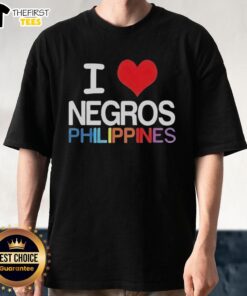 Top I Love Negros Philippines T-Shirt with vibrant design showcasing love for Negros Island, perfect for locals and tourists.