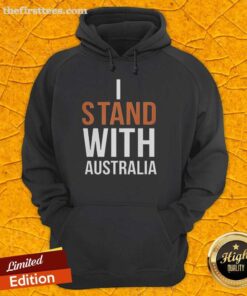 Top I Stand With Australia Pray For Bondi Australia Slogan Hoodie in vibrant colors, promoting solidarity and support.