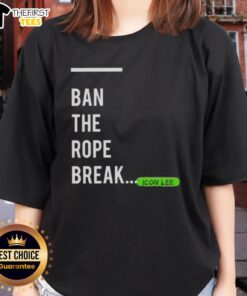 Top Icon Lee Ban The Rope Break Ladies Tee featuring a stylish design for women, perfect for casual outfits and everyday wear.