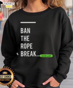 Top Icon Lee Ban The Rope Break Sweatshirt in casual style, featuring a bold graphic design and comfortable fit.
