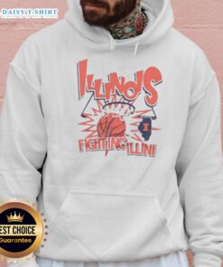 Top Illinois Fighting Illini basketball slam hoodie in vibrant orange, perfect for fans and game day attire.