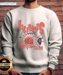 Stylish Top Illinois Fighting Illini Basketball Slam Sweatshirt in vibrant orange, perfect for fans and athletes alike.