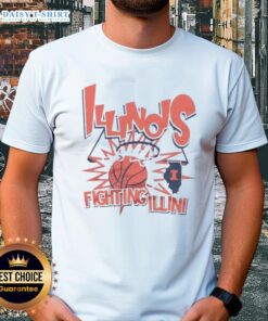 Top Illinois Fighting Illini Basketball Slam T-Shirt featuring bold graphics and vibrant colors for fans and players.