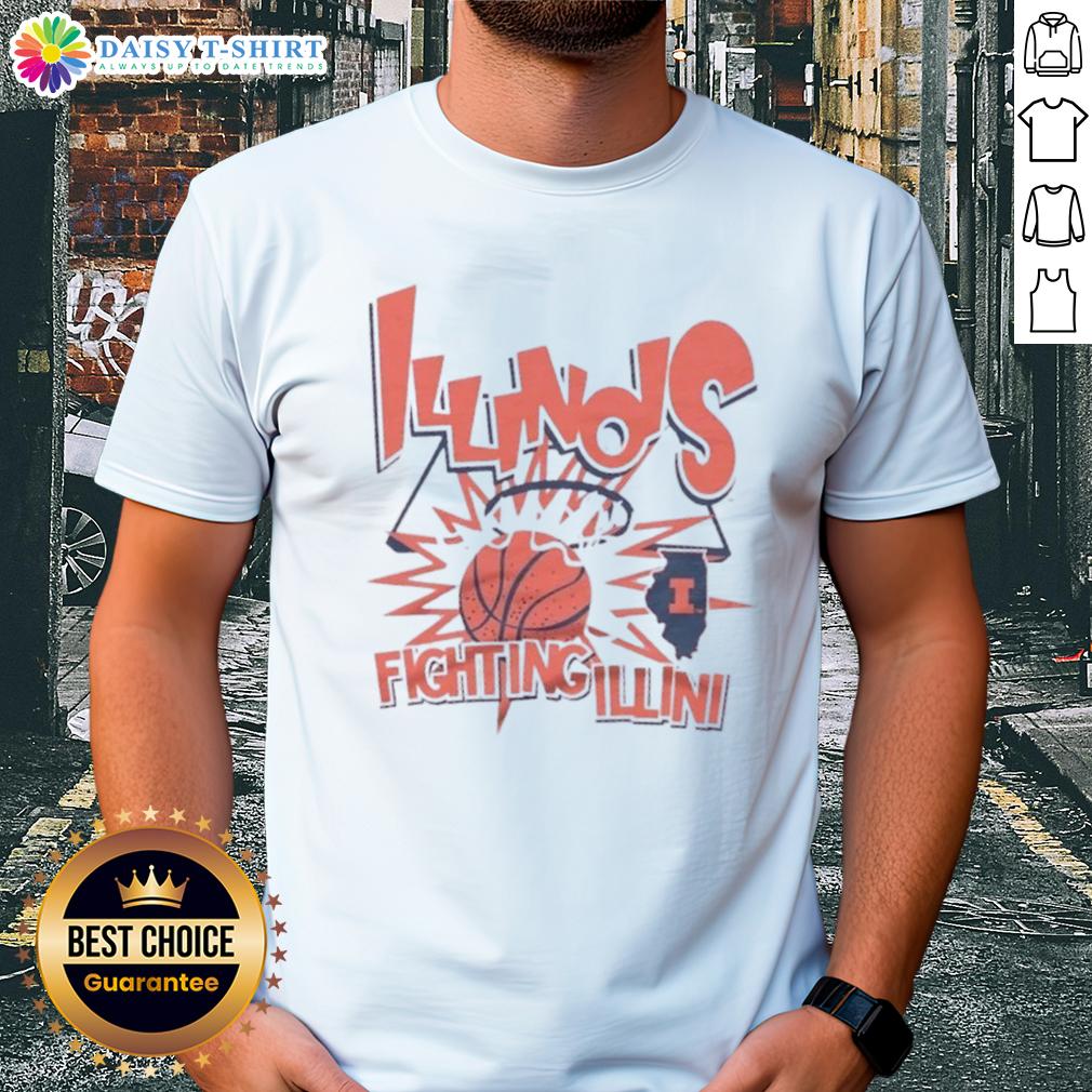 Top Illinois Fighting Illini Basketball Slam T Shirt Top Illinois Fighting Illini Basketball Slam T-Shirt featuring bold graphics and vibrant colors for fans and players.