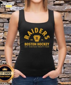 Top Ilya Rozanov 81 Boston Raiders Hockey Est 1924 tank top featuring team logo and vibrant design for fans.