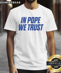 Top In Pope We Trust Kentucky Wildcats T-Shirt featuring vibrant blue design and team logo, perfect for fans.
