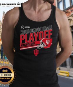 Top Indiana Hoosiers Football 2025-26 CFB Playoff Stripe Tank Top featuring team colors and logo for fans.