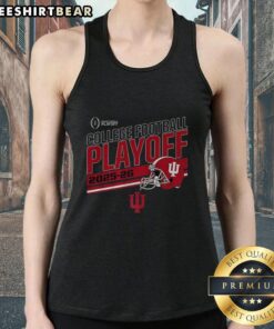 Top Indiana Hoosiers college football playoff 2025-2026 helmet tank top design featuring team colors and logo.