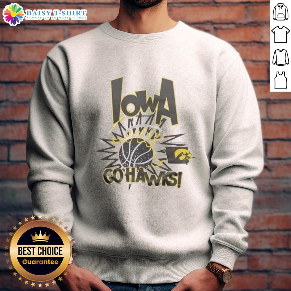 Top Iowa Hawkeyes Go Hawks Slam Sweatshirt Top Iowa Hawkeyes Go Hawks slam sweatshirt featuring team colors and logo, perfect for fans showcasing their spirit.