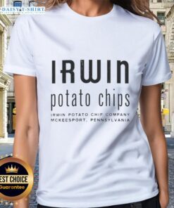 Top Irwin Potato Chips ladies tee featuring a stylish design, perfect for casual wear and snack lovers.