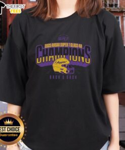 Top Jackson Aggies 2025 AHSAA Super 7 Class 4A State Champions ladies tee featuring team logo and championship details.
