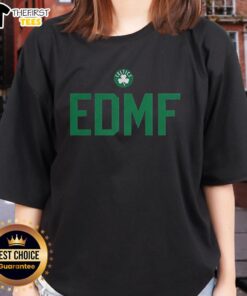 Alt Text: Top Jaylen Brown Boston Celtics NBA Edmf Letter Ladies Tee showcasing vibrant design and team spirit.