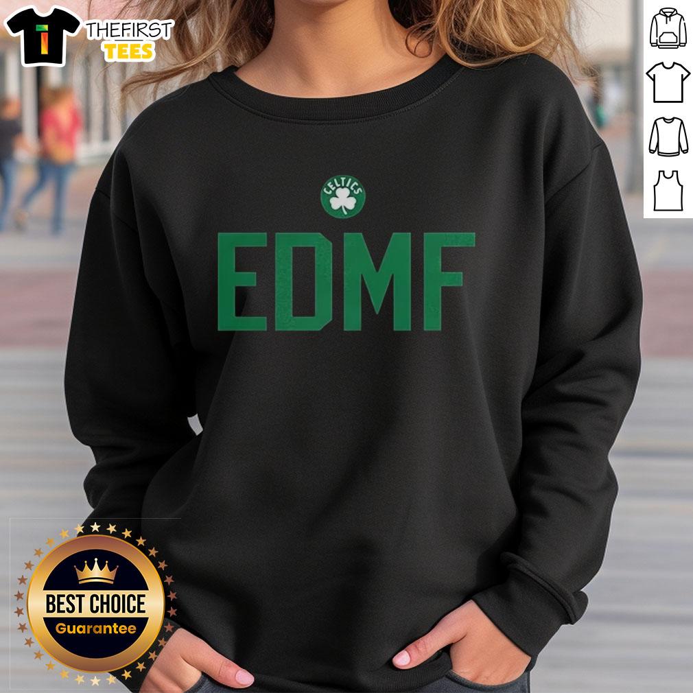 top-jaylen-brown-boston-celtics-nba-edmf-letter-sweatshirt Top Jaylen Brown Boston Celtics NBA EDMF letter sweatshirt in green, showcasing team spirit and player pride.