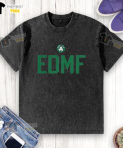 Top Jaylen Brown Boston Celtics NBA Edmf Letter washed t-shirt featuring team colors and player graphics.