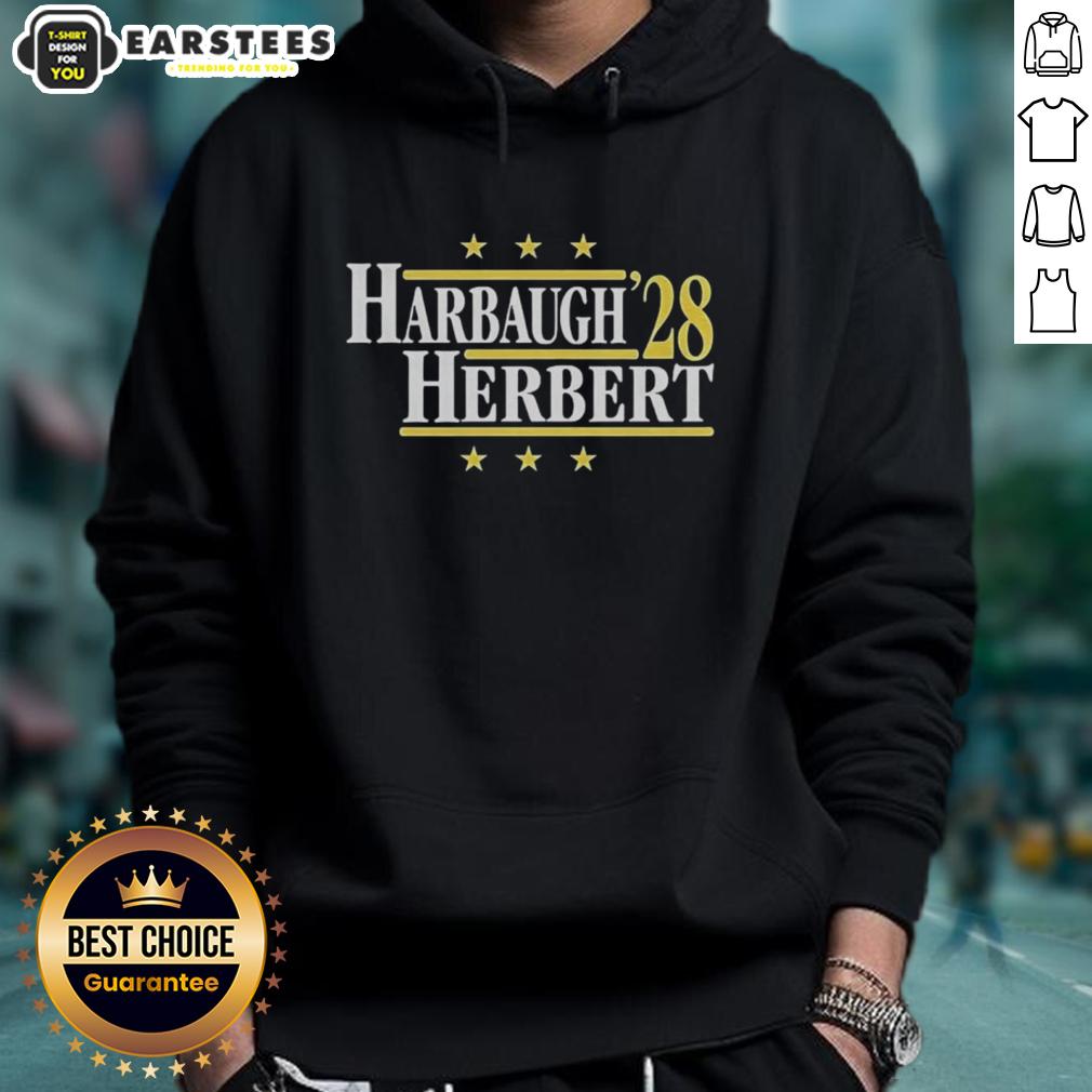 top-jim-harbaugh-vs-justin-herbert-los-angeles-chargers-2028-hoodie 2028 hoodie featuring Jim Harbaugh vs. Justin Herbert design for Los Angeles Chargers fans.
