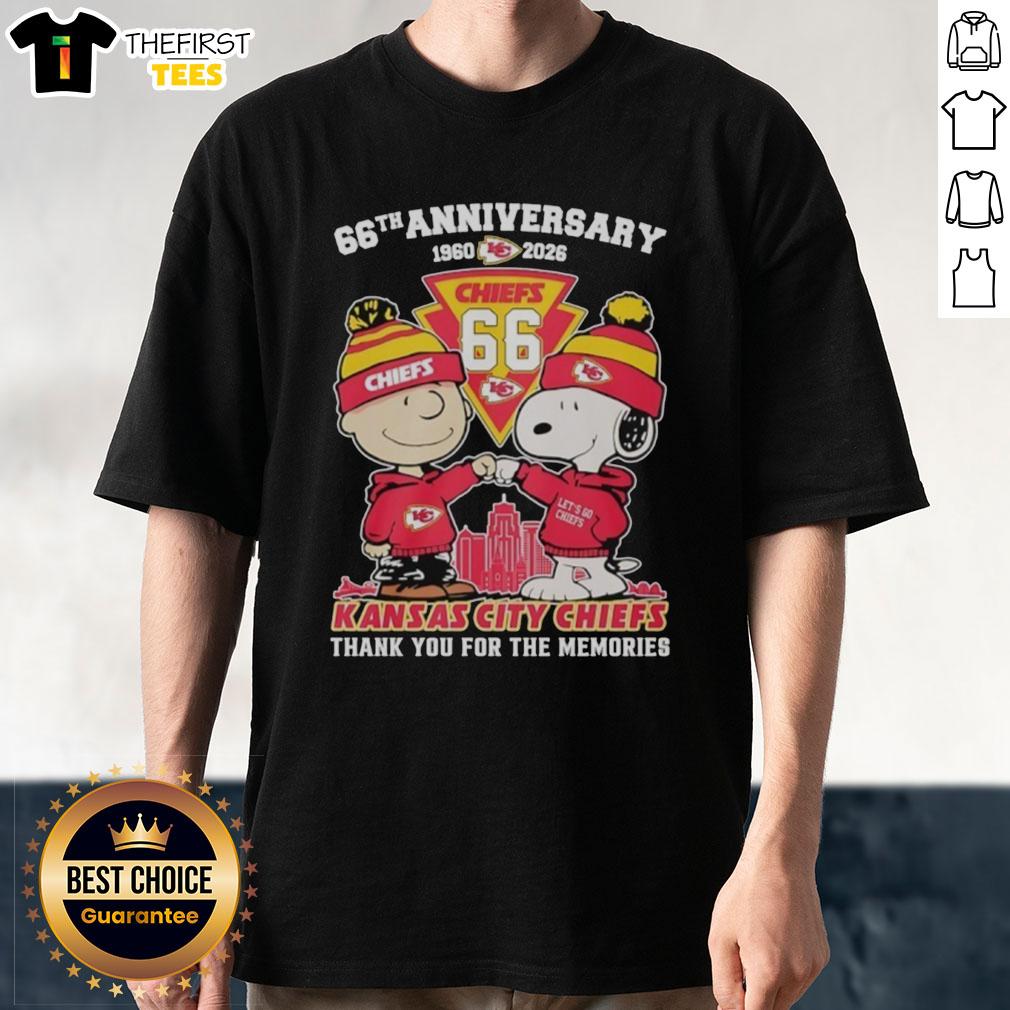 top-kansas-city-chiefs-outfit-with-snoopy-and-charlie-brown-66th-anniversary-1960-2026-t-shirt Top Kansas City Chiefs outfit featuring Snoopy and Charlie Brown 66th anniversary t-shirt, celebrating 1960-2026.