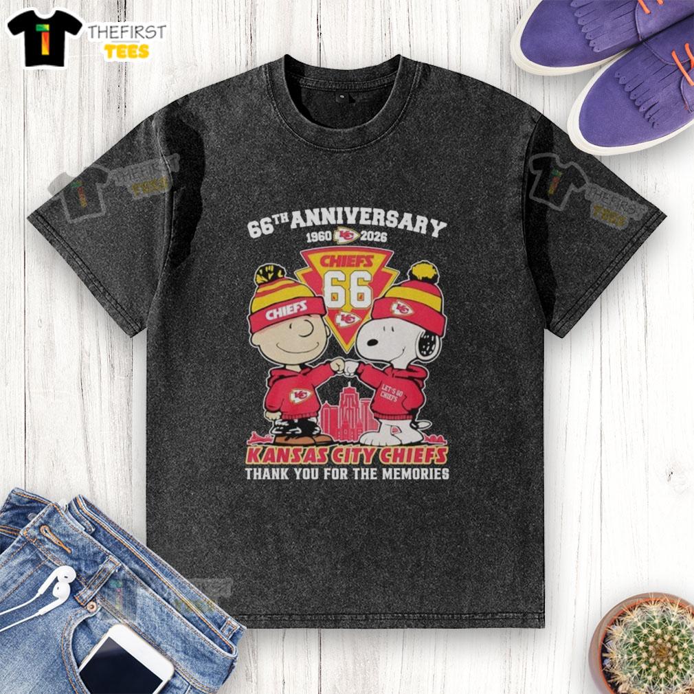 top-kansas-city-chiefs-outfit-with-snoopy-and-charlie-brown-66th-anniversary-1960-2026-washed-t-shirt Alt Text: Stylish Kansas City Chiefs outfit featuring a Snoopy and Charlie Brown design for the 66th anniversary, 1960-2026.