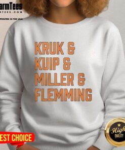 Cozy San Francisco Giants sweatshirt featuring Top Kruk, Kuip, Miller, and Flemming, perfect for fans and chilly days.