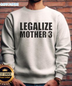 Top Legalize Mother 3 sweatshirt featuring vibrant graphics and cozy design, perfect for fans of the classic game.