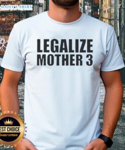 Top Legalize Mother 3 T-Shirt featuring vibrant graphics and bold text, perfect for fans of the classic game.