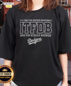 Top Los Angeles Dodgers Bring It Ladies Tee featuring Vin Scully Avenue design, perfect for Dodgers fans.