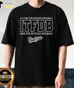 Top Los Angeles Dodgers Bring It T-Shirt featuring Vin Scully Avenue design, perfect for Dodgers fans and collectors.