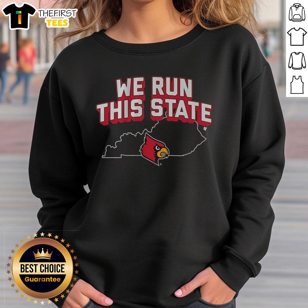top-louisville-basketball-we-run-this-state-sweatshirt Top Louisville Basketball We Run This State Sweatshirt in red, showcasing team spirit and style for fans.