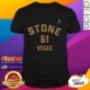 Top Mark Stone Vegas Golden Knights Ice Hockey T-Shirt featuring name and number 61, perfect for fans and collectors.