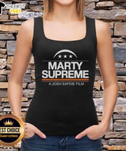 Top Marty Supreme 2025 Josh Safdie film logo on stylish tank top, perfect for fans and movie merchandise collectors.