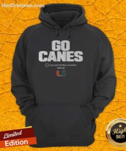 Top Miami Football 2025 CFP Team Slogan Hoodie in vibrant colors, showcasing team spirit and style for fans.