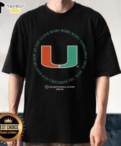 Top Miami Hurricanes Drive Drive Drive T-Shirt for CFP 2025-26 showcasing team spirit and scoring passion.