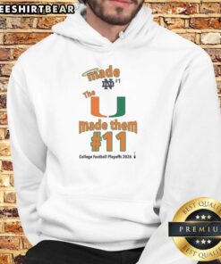 Top Miami Hurricanes 'The U' 2026 College Football Playoffs hoodie showcasing team pride and championship spirit.
