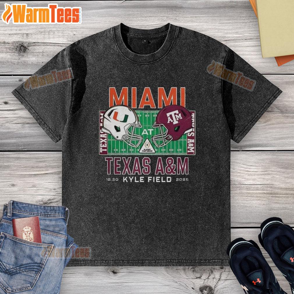 top-miami-hurricanes-vs-texas-am-aggies-ncaa-kyle-field-2025-helmet-washed-t-shirt Top Miami Hurricanes vs Texas A&M Aggies NCAA 2025 helmet washed t-shirt showcasing team pride and vibrant colors.