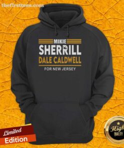 Top Mikie Sherrill Dale Caldwell New Jersey Political Stripes Hoodie featuring vibrant colors and stylish design.