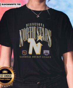 Vintage Minnesota Dallas Stars ladies tee featuring a stylish design, perfect for hockey fans and casual wear.