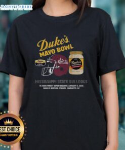 Alt Text: Top Mississippi State Bulldogs 2026 Dukes Mayo Bowl ladies tee showcasing team spirit and style.