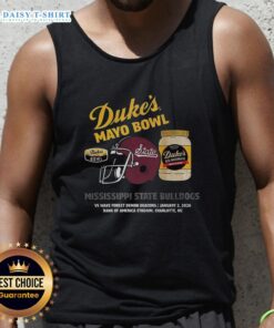 Top Mississippi State Bulldogs 2026 Dukes Mayo Bowl tank top featuring team colors and logo for fans.