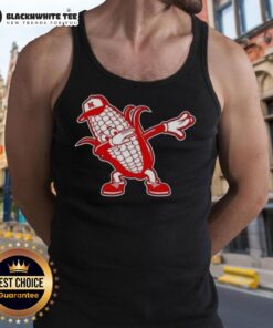Top Nebraska Cornhuskers corn dabbing tank top featuring a vibrant design for fans and summer style.