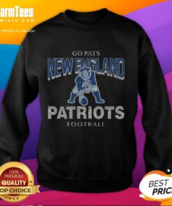 Top New England Patriots historic head-on sweatshirt featuring iconic team logo and vintage design for fans.