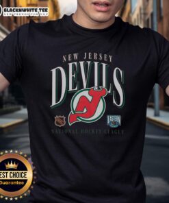Top New Jersey Devils Vintage Crease T-Shirt featuring retro design and team logo, perfect for fans and collectors.
