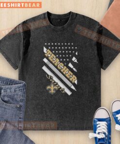 Top New Orleans Saints football X teacher American flag washed t-shirt for fans, featuring vibrant colors and a stylish design.