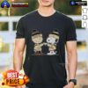 Alt Text: Top New Orleans Saints Snoopy and Charlie Brown best friends t-shirt featuring iconic characters in team colors.