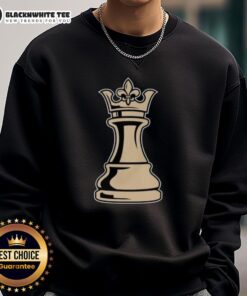 Stylish 'Top New Orleans Saints The Queen Can Make Any Move' sweatshirt featuring team colors and logo, perfect for fans.
