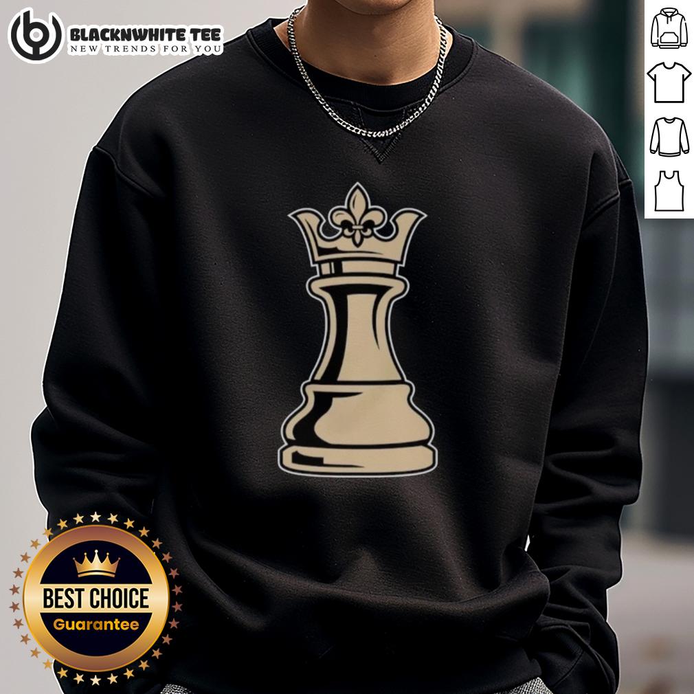 Top New Orleans Saints The Queen Can Make Any Move Sweatshirt Stylish 'Top New Orleans Saints The Queen Can Make Any Move' sweatshirt featuring team colors and logo, perfect for fans.