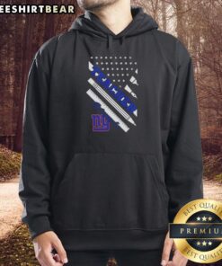 Alt Text: Stylish New York Giants football hoodie featuring an American flag design, perfect for teachers and fans alike.