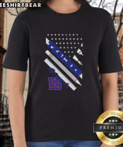 Top New York Giants Football X Teacher American Flag Ladies Tee showcasing team spirit and style for fans.