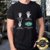 New York Jets T-Shirt featuring 'Nothing Beats Rock Beats Scissors Paper Beats Rock Scissors Beats Paper' design.