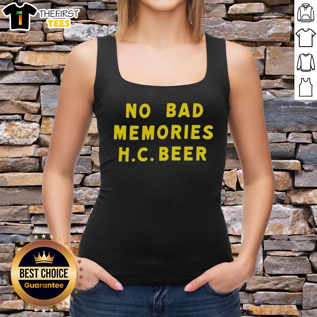 top-no-bad-memories-hc-beer-tank-top Stylish Top No Bad Memories HC Beer Tank Top displayed on a mannequin, perfect for summer outings and casual wear.
