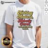 Alt Text: Funny T-shirt with 'Nothing Matters Nobody Cares We're All Going To Die' slogan, perfect for humor lovers.